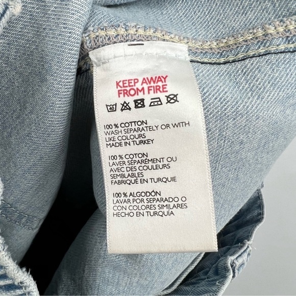 BDG Urban Outfitters Skate High Rise Utility Cargo Jeans | Size 28 | Light Wash - Picture 12 of 12